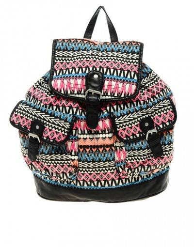 look verano bolso estampado azteca festival