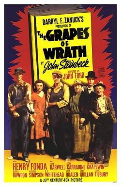 grapes of wrath uvas ira poster