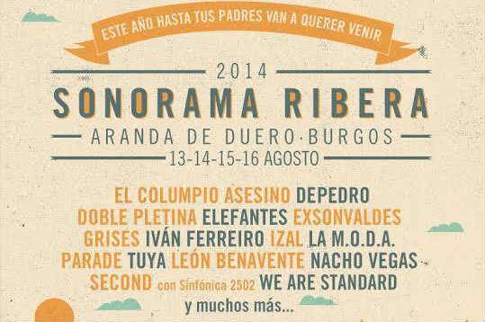 Cartel sonorama 2014 We Are Standard